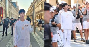 BTS Jin shares his thoughts on the Paris Olympic Torch Relay