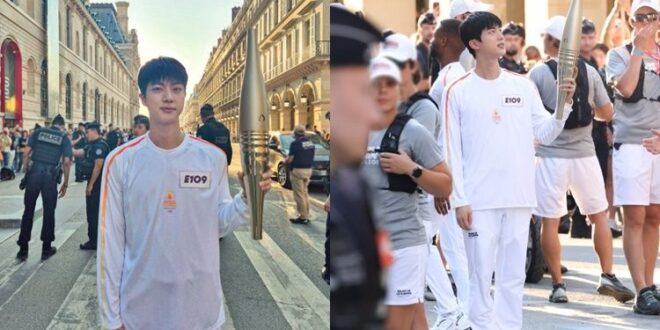 BTS Jin shares his thoughts on the Paris Olympic Torch Relay